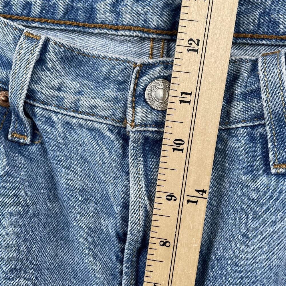 Levis 501XX Jeans Mens 32x30 Light Wash Button Fly Straight Leg Denim - Picture 8 of 9